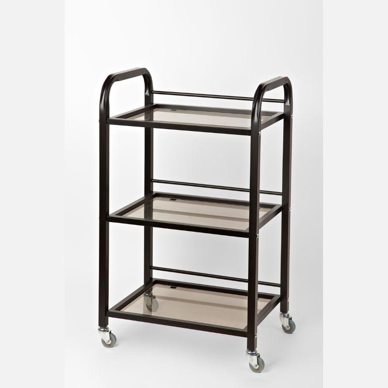 Столик-візок інструментальний з скляними поличками 920х550х400